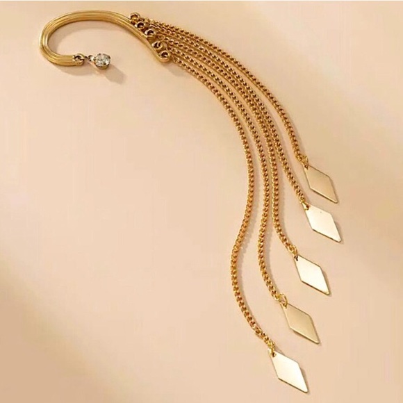 ⚜️𝟯𝟬%𝗢𝗙𝗙 𝗯𝘂𝗻𝗱𝗹𝗲𝘀 𝟯+⚜️ NEW Long Tassel Single Cuff Earring - Picture 6 of 9